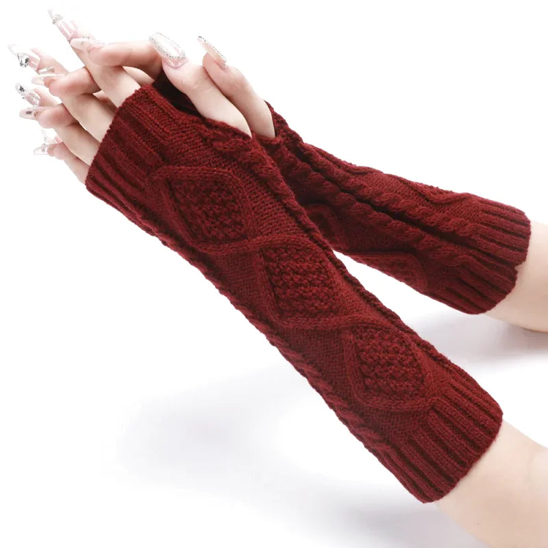 Warm Knitted Mittens